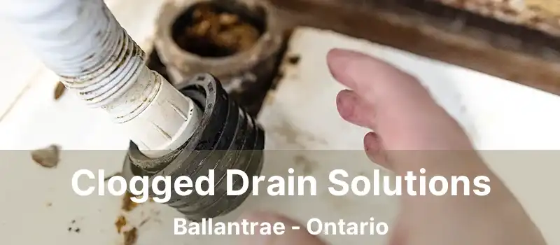Clogged Drain Solutions Ballantrae - Ontario